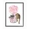 Stupell Industries Pink Fashion Floral Bouquet &#x26; Leopard Framed Wall Art